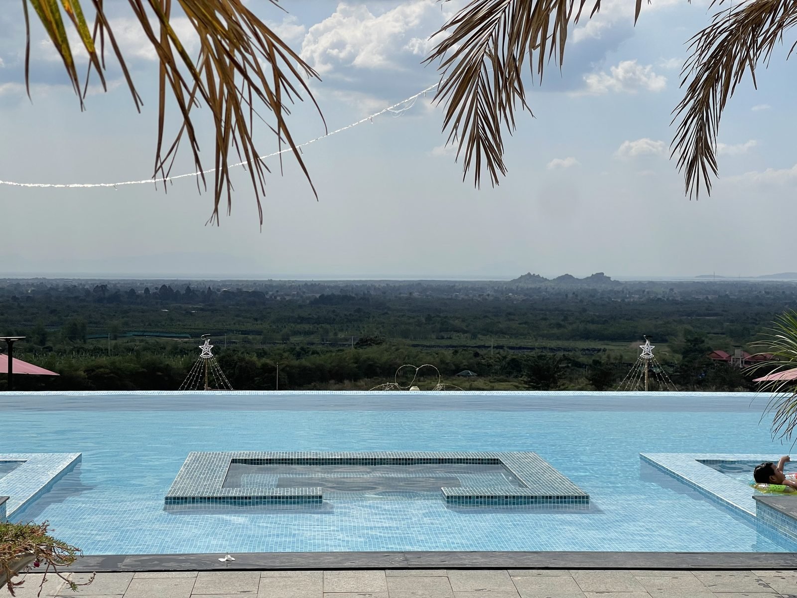 Infinity pool resort view