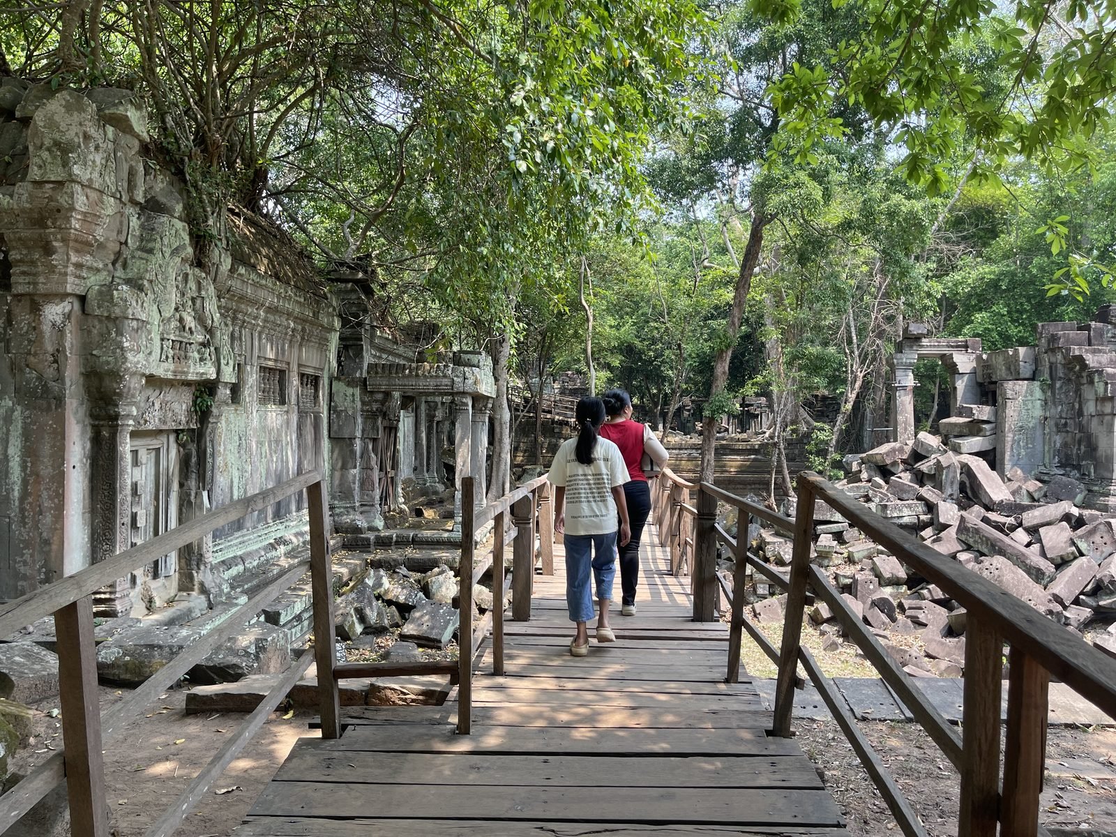 Jungle temple walkway