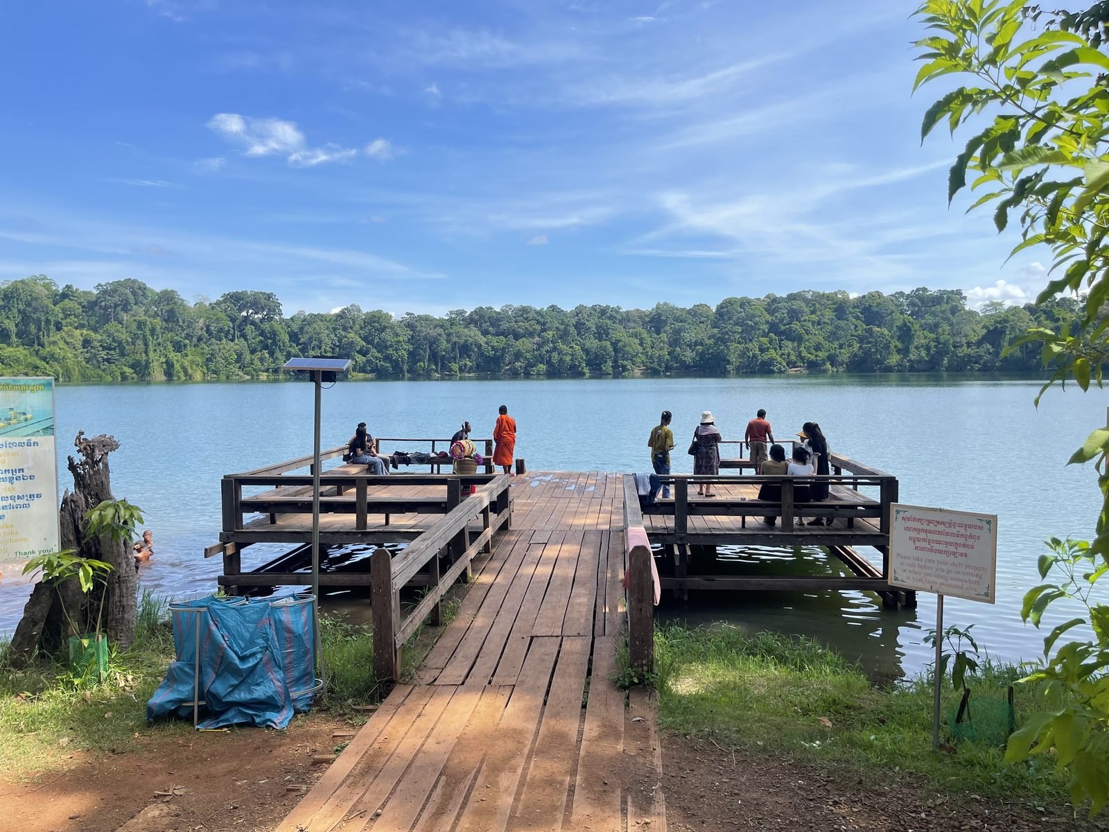 Lake and pier