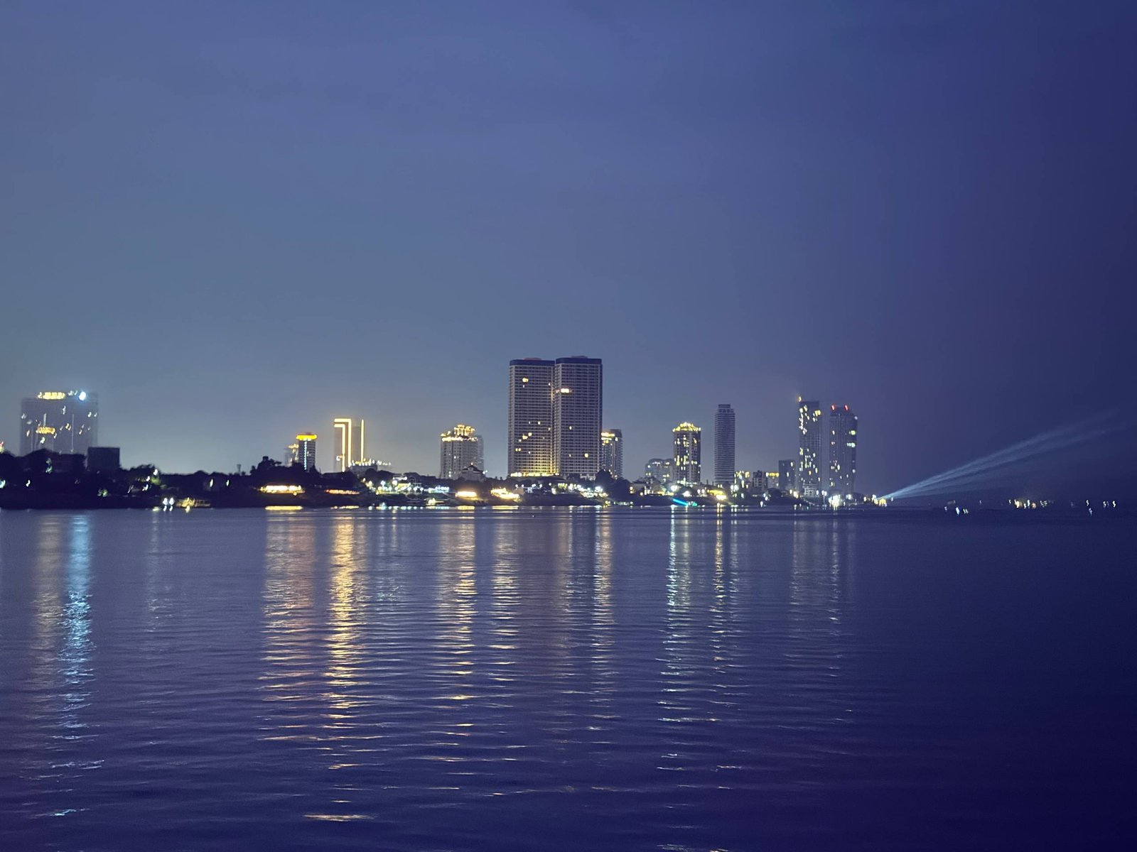 Phnom Penh skyline at night