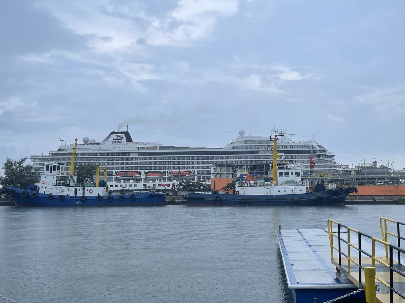 Sihanoukville port and cruise ship